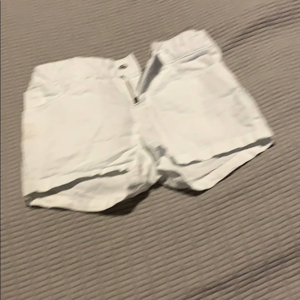 White toddler shorts